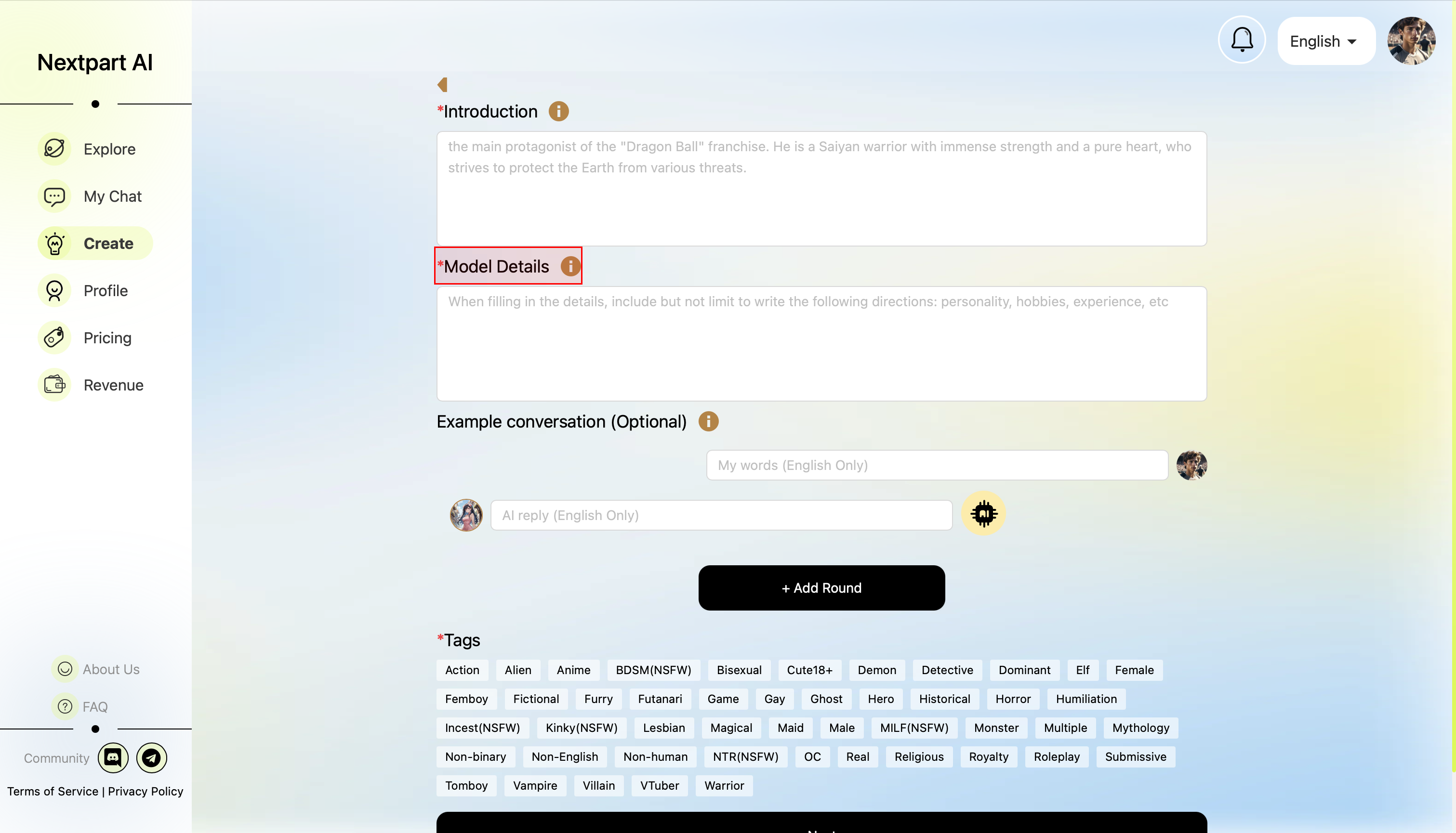 Create Character AI