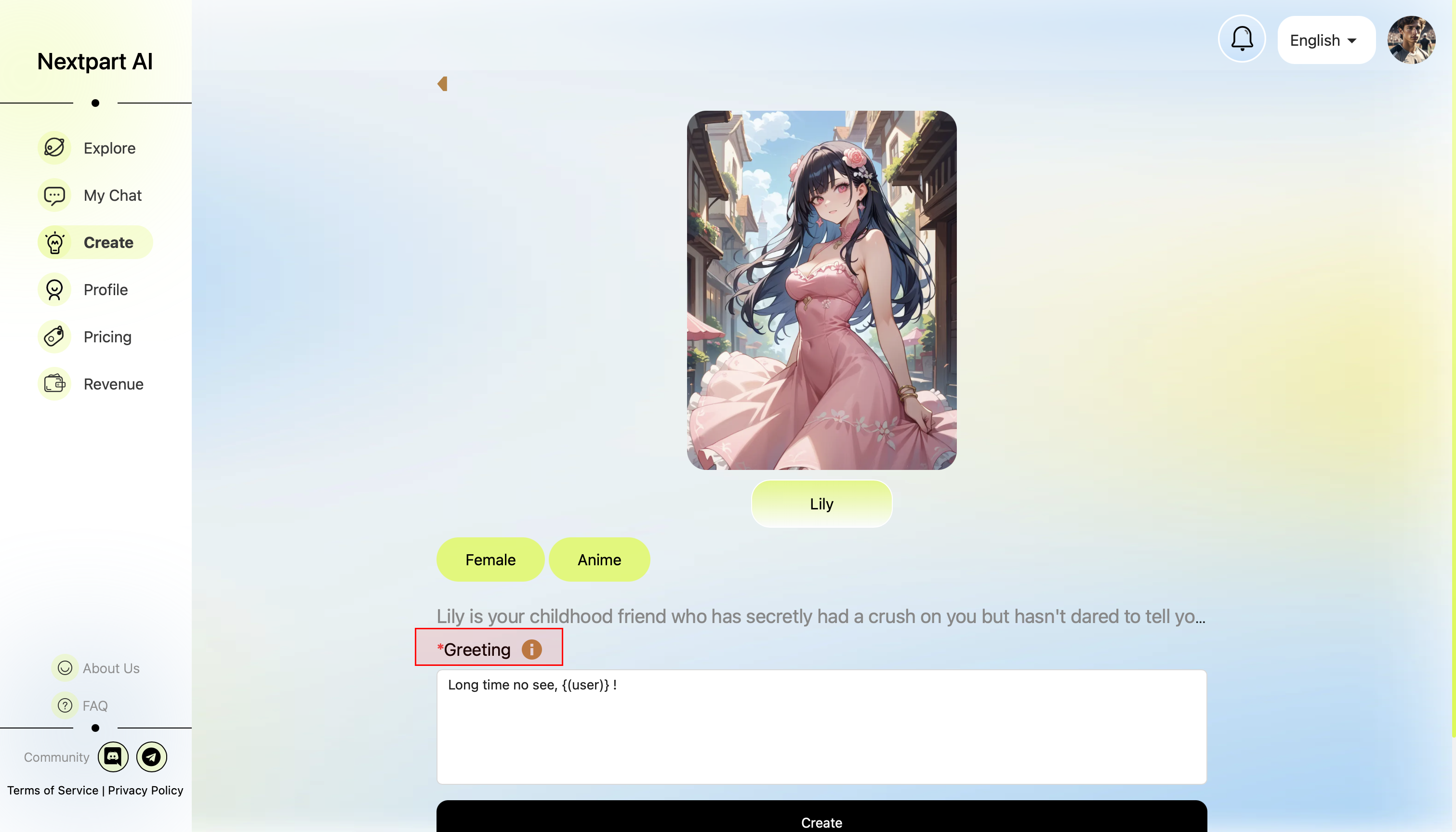 Create Character AI