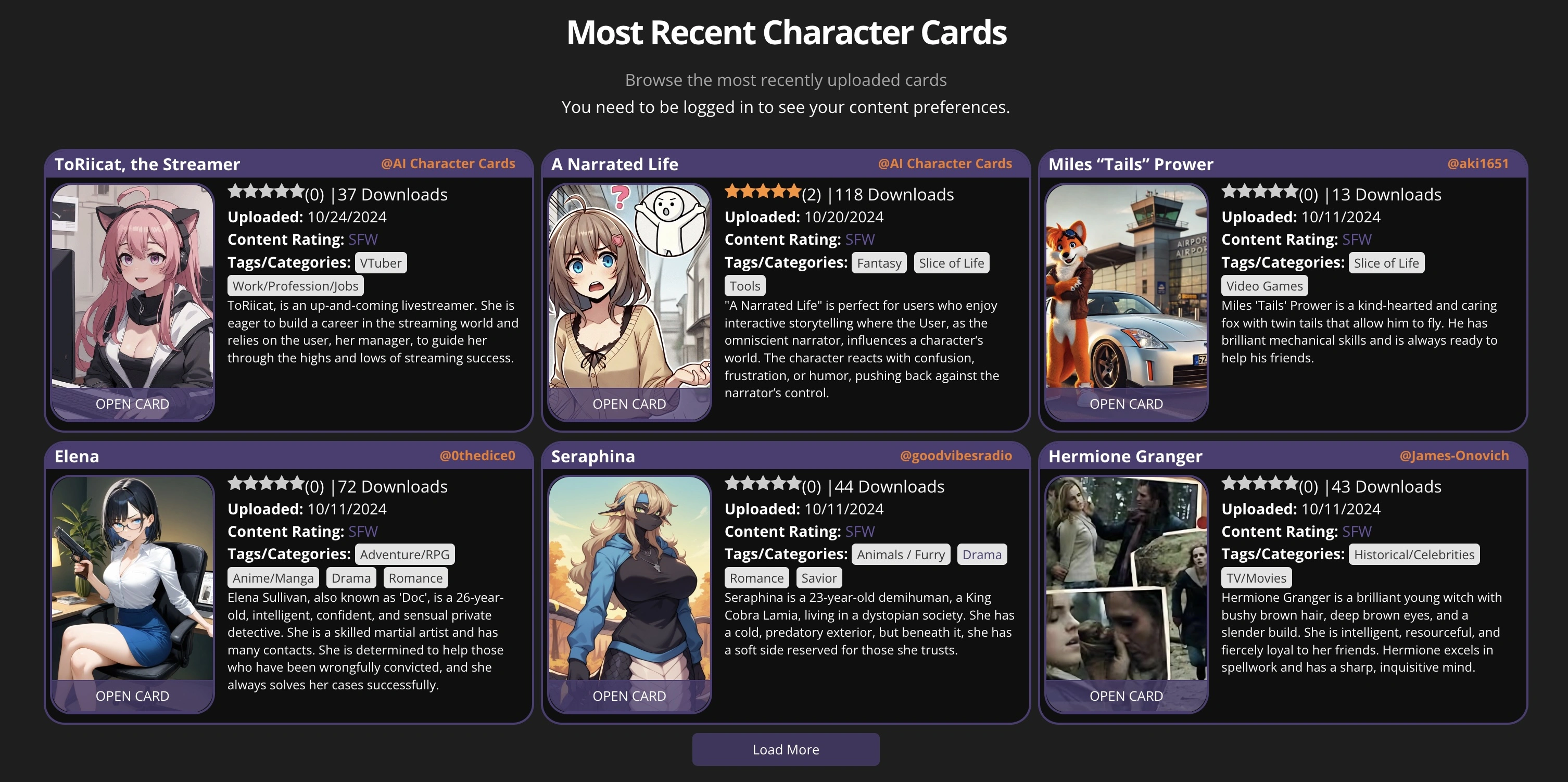 Character Card